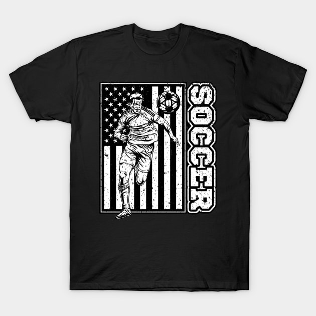 USA Soccer Player T-Shirt by megasportsfan
